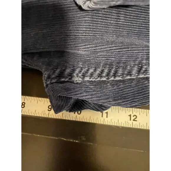 Vintage Landlubber Womens Hip Hugger Bell Bottom Pants 32x30 Navy Corduroy 60s